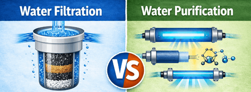 Figure 11. Water Filtration vs Water Purification