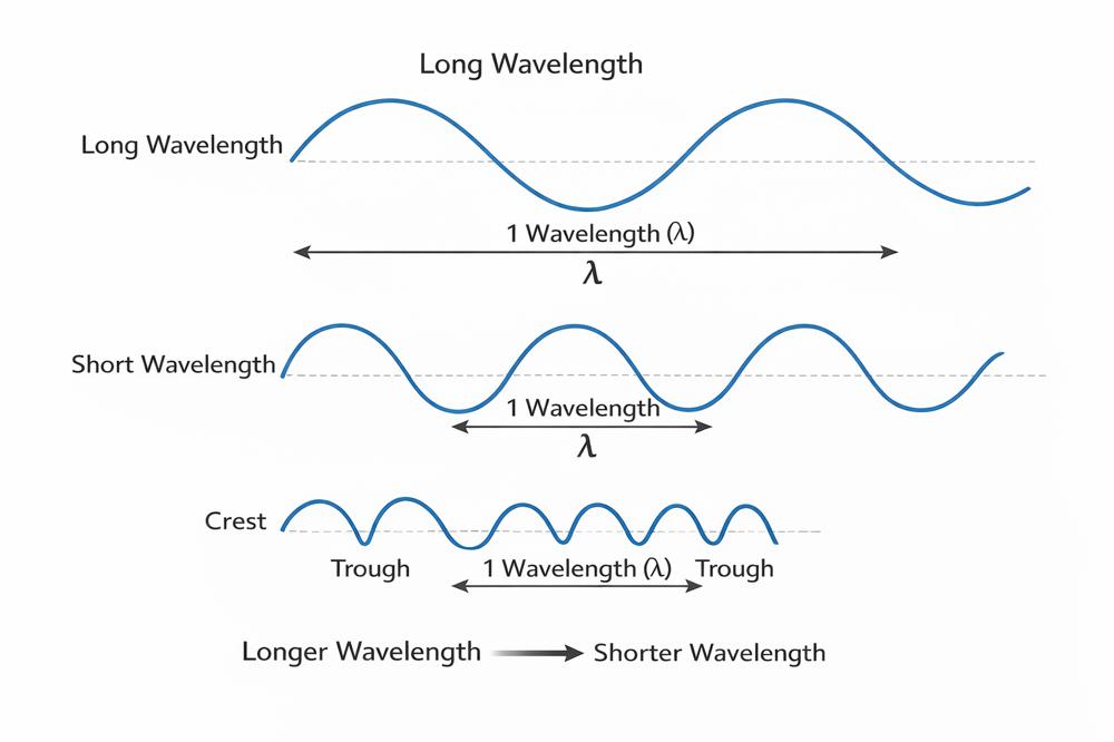 Figure 2. Wavelength in Waves