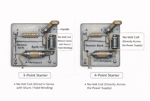 Figure 5. 4-Point Starter vs 3-Point Starter