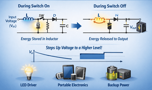 Figure 4. Boost (Step-Up) Regulators
