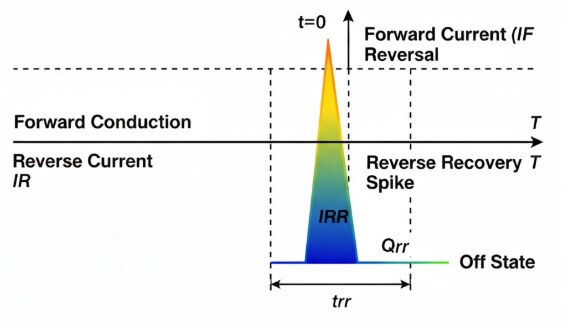 Figure 7. Switching from Forward Bias to Reverse Bias