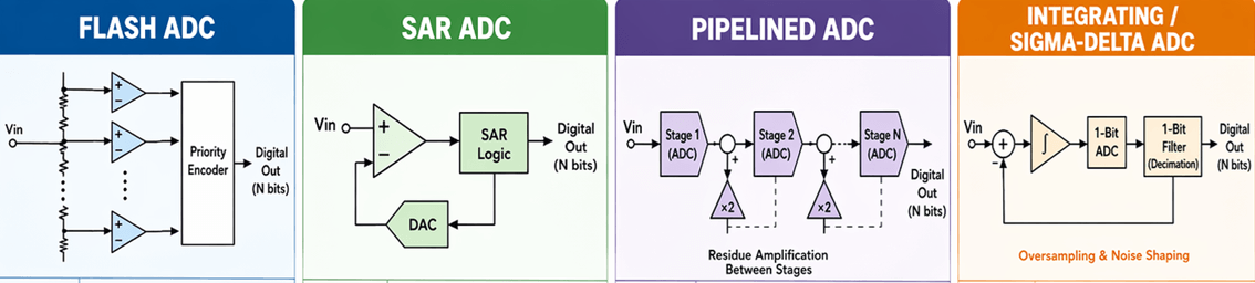 Figure 5. Flash ADC vs Other ADC Types