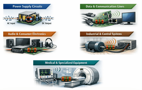 Figure 8. Applications of Common Mode Chokes