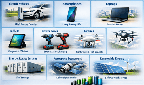 Figure 7. Applications of Lithium-Ion Batteries