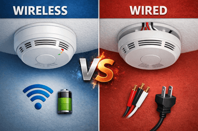 Figure 13. Wireless vs Wired Smoke Detectors