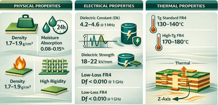 Figure 2. Properties of FR4 Material