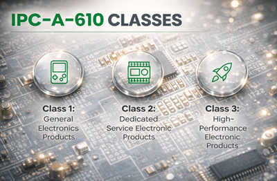 Figure 2. IPC-A-610 Acceptance Classes