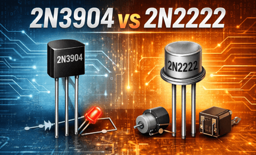 Figure 1. 2N3904 vs 2N2222