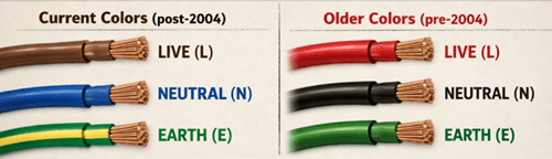 Figure 6. UK Wiring Color Codes
