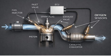 Figure 2. Oxygen Sensor Working Principle