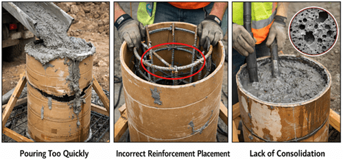 Figure 10. Pouring and Reinforcement Errors
