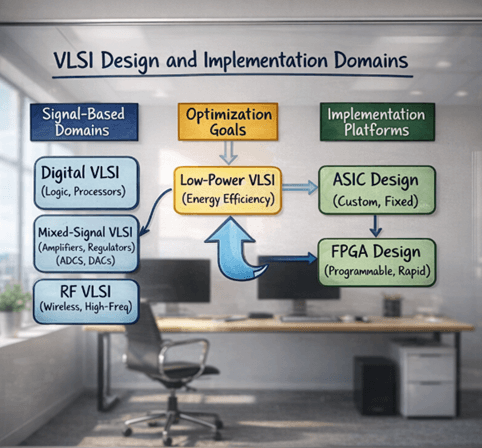 Figure 5. Design and Implementation Domains in VLSI