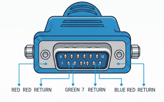 Figure 6. VGA Ground and Return Pins
