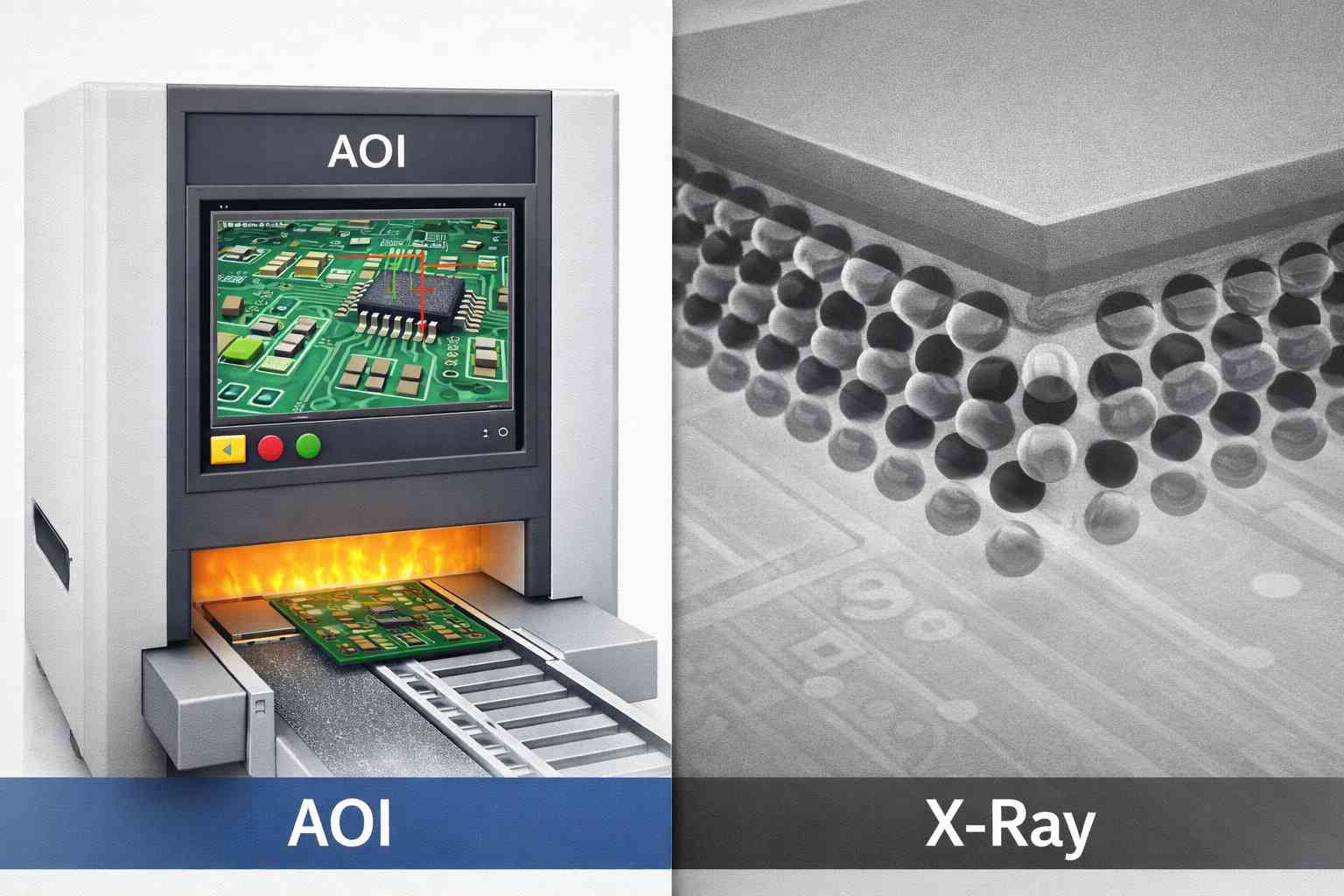 Figure 9. AOI and X-Ray