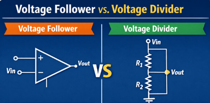 Figure 9. Voltage Follower vs. Voltage Divider
