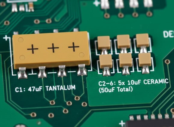 Figure 3. Case Sizes and Volumetric Efficiency of Tantalum SMD Capacitors