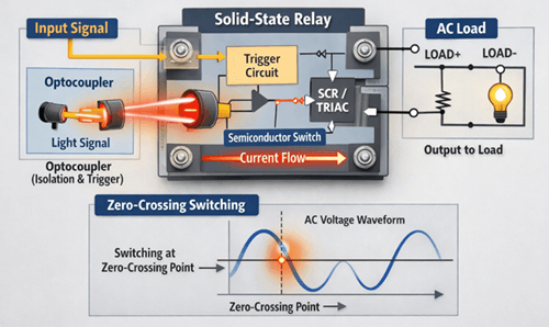 Figure 4. Solid-State Relay Working Principle