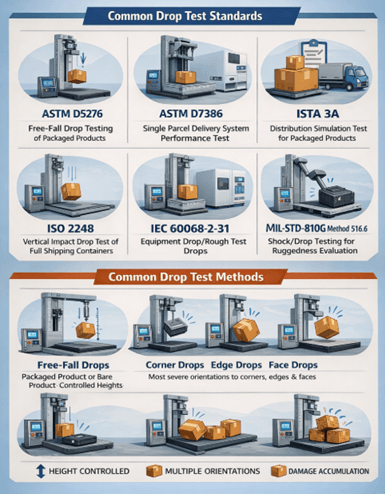 Figure 3. Drop Testing Standards and Common Test Methods