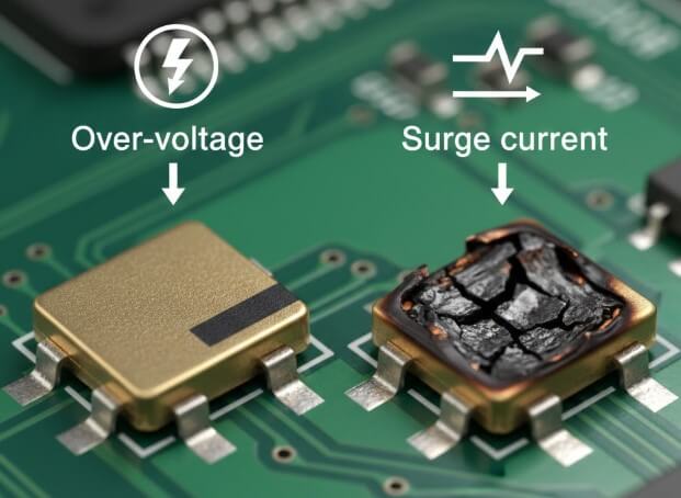 Figure 6. Reliability and Failure Modes of Tantalum SMD Capacitors
