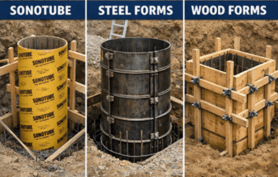 Figure 8. Sonotube vs. Other Concrete Form Methods