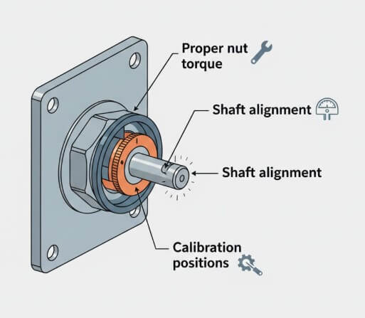 Figure 5. Hybrid Potentiometer Installation and Calibration Tips