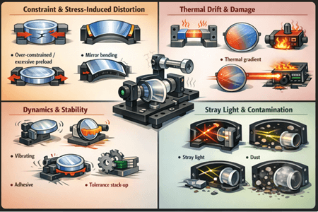 Figure 5. Common Failure Modes in Optomechanical Systems