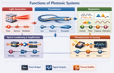 Figure 3. Functions of Photonic Systems