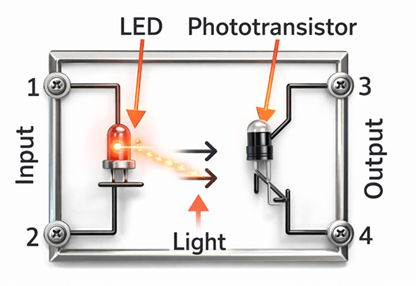 Figure 2. Optocoupler Works