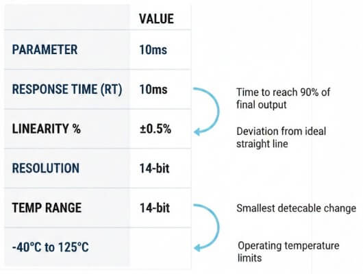Figure 3. Electrical Specs for a Hybrid Potentiometer