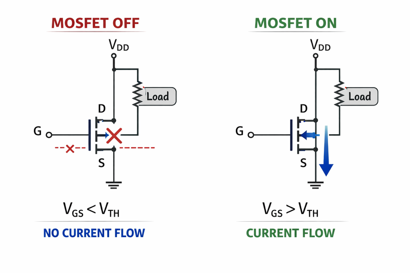 Figure 2. MOSFET Switching Process